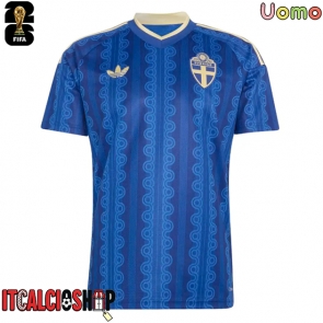 Svezia Seconda Maglia Mondiali 2026 Manica Corta